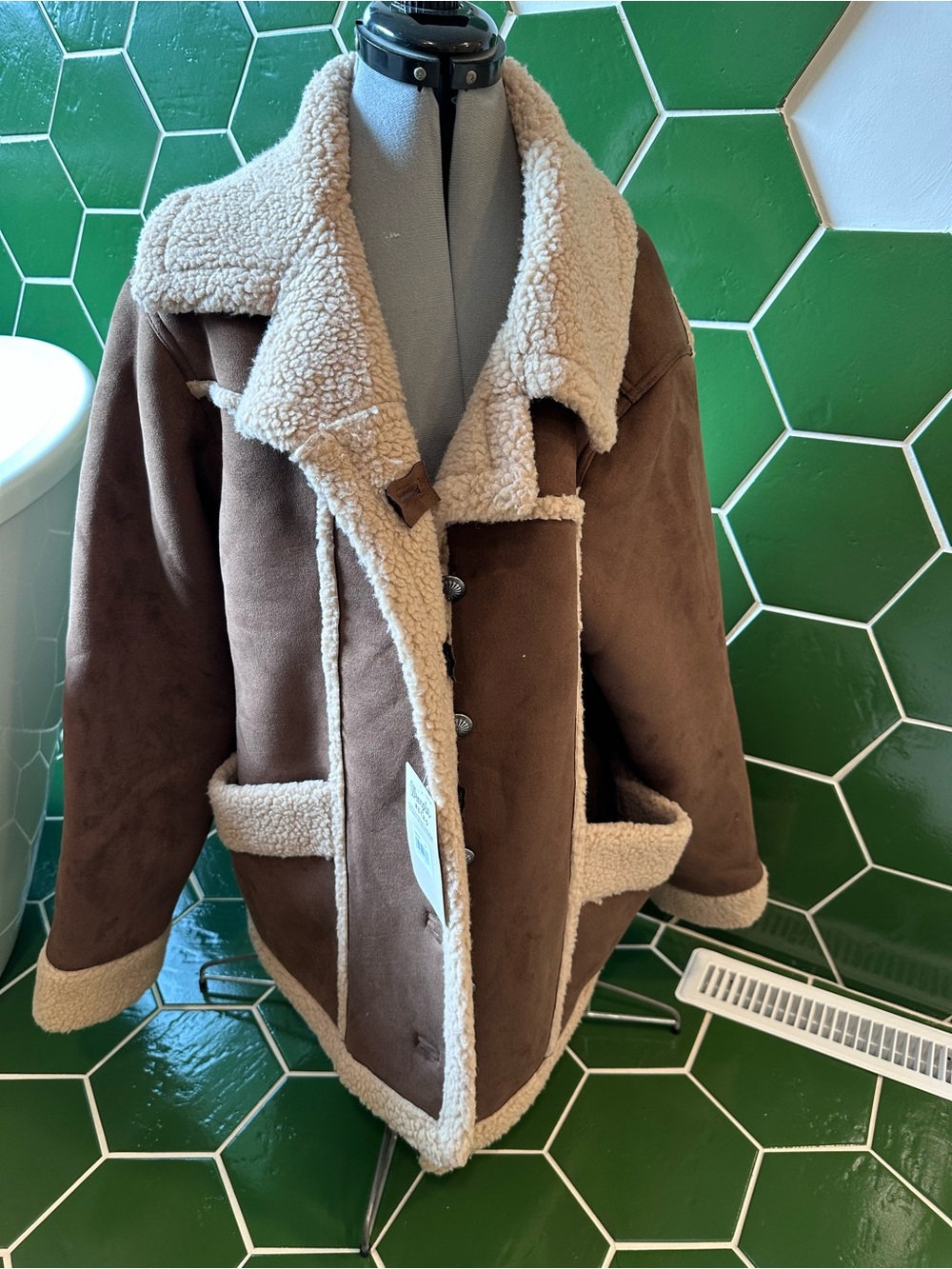 Women’s Faux Shearling Barn Coat